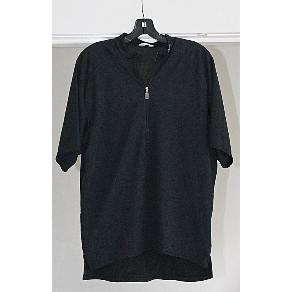 Pearl Izumi - Men's Half Zip Cycling Shirt - Back Zip Pockets, Black, sz Large